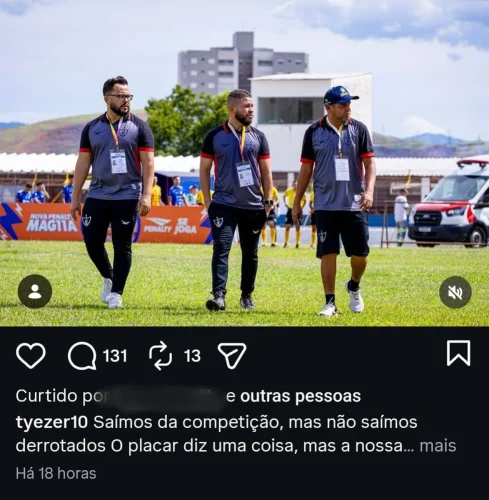 Preparador do Águia de Marabá morre em acidente após compartilhar mensagem sobre eliminação na Copinha