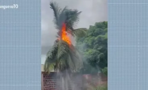 Casa é atingida por raio na véspera de Natal em Palmas; morador perdeu pai em acidente similar