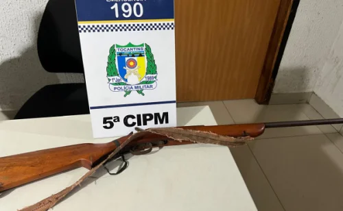 Homem é preso após agredir esposa e disparar contra policiais em Ananás