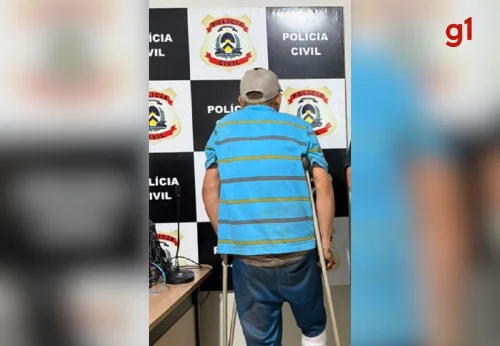 Homem é preso de muletas após ameaçar mulher para ter relacionamento em Tocantínia