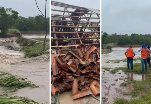 Chuvas intensas e rompimento de represa causam estragos no TO