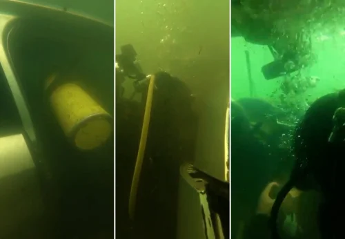 Carro é retirado do lago de Palmas após acidente fatal no píer da Graciosa