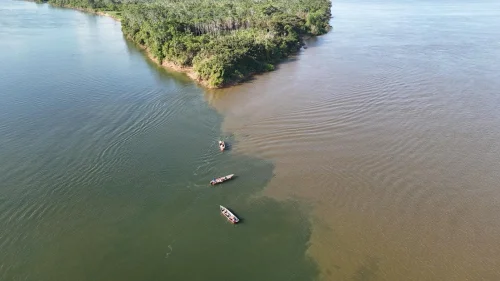 Encontro dos rios Tocantins e Araguaia forma espetáculo natural no extremo norte do estado
