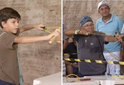 Baladeira deixa de ser brinquedo e vira competição esportiva no Tocantins