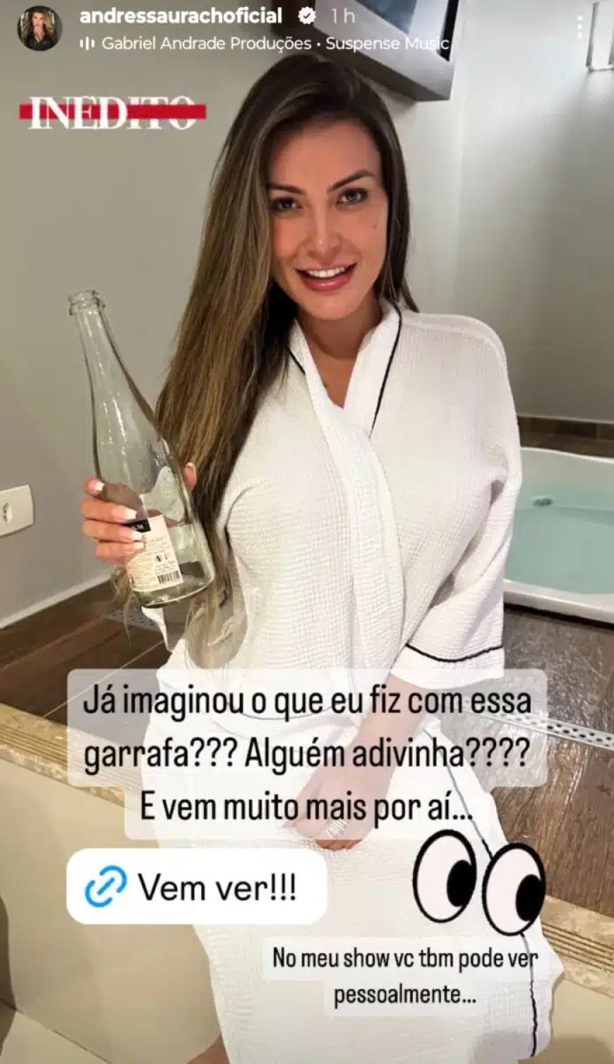 Andressa Urach causa polêmica ao exibir garrafa em vídeo de conteúdo adulto