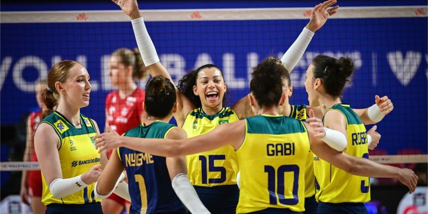 Brasil garante vaga nas quartas de final da Liga das Nações Feminina de Vôlei