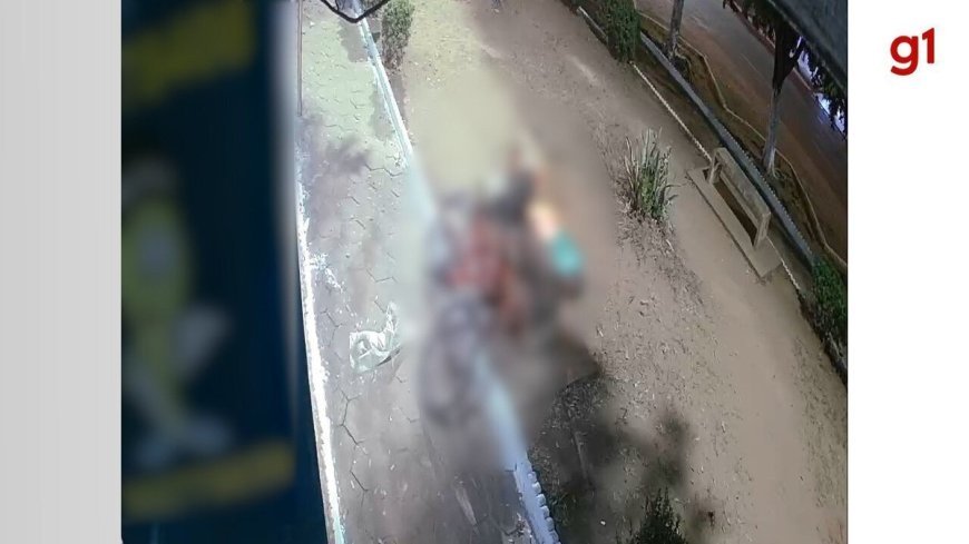 Vídeo chocante mostra momento em que suspeito ateia fogo em homem de 52 anos em praça de Colinas.