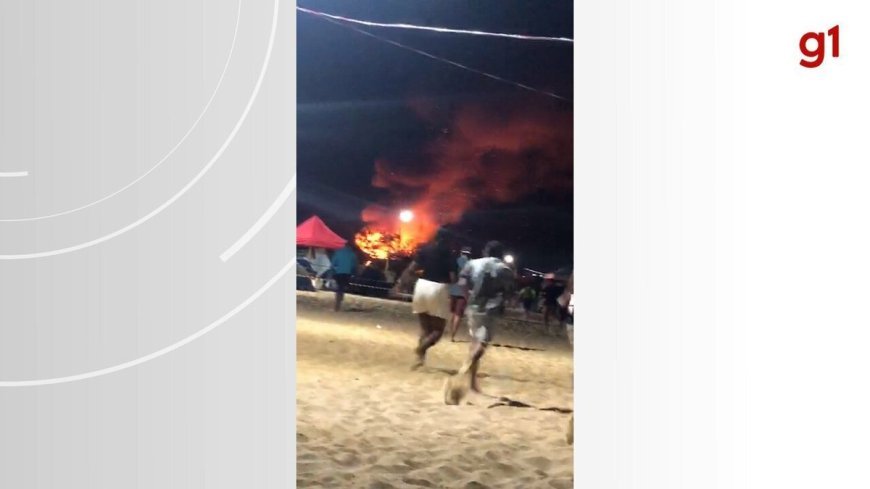 Incêndios misteriosos assustam moradores da praia de Araguanã