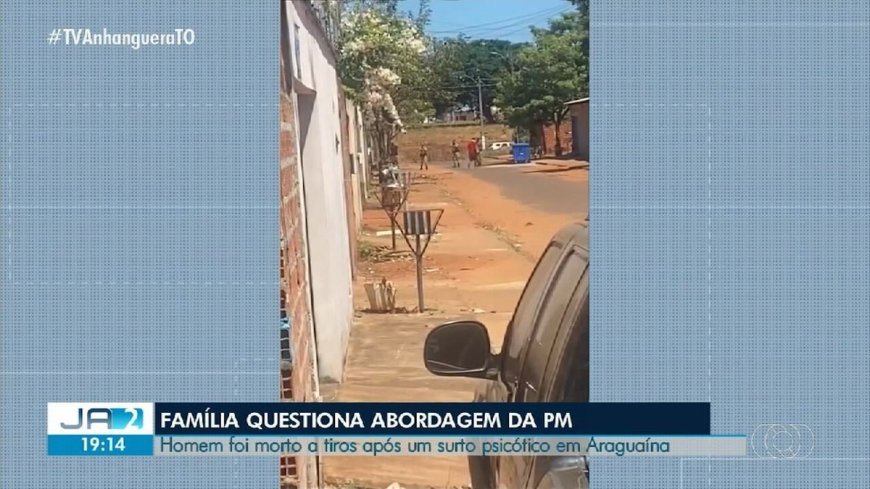 Tragédia em Araguaína: Iranilton Santos é morto por policiais em surto psicótico.