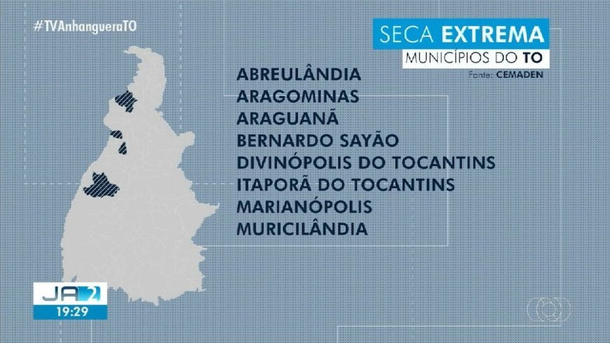 Tocantins enfrenta seca extrema: 11 municípios sofrem com a falta de chuvas