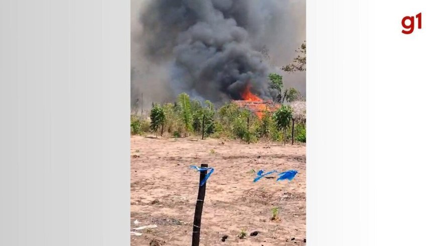 Incêndio Florestal ameaça povoados em São Miguel, Tocantins