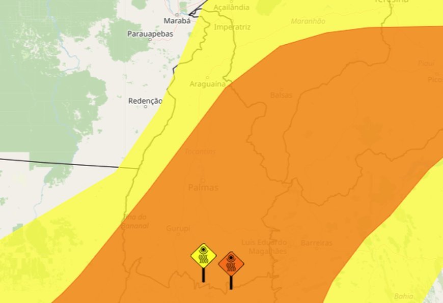 Inmet emite alertas de baixa umidade e altas temperaturas em Tocantins