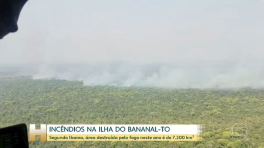 Incêndios na Ilha do Bananal ameaçam comunidades indígenas e biodiversidade.