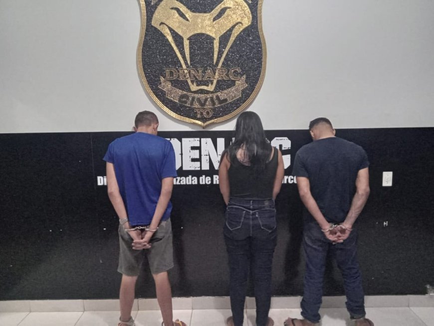 Três pessoas presas por tráfico e posse ilegal de arma em Palmas