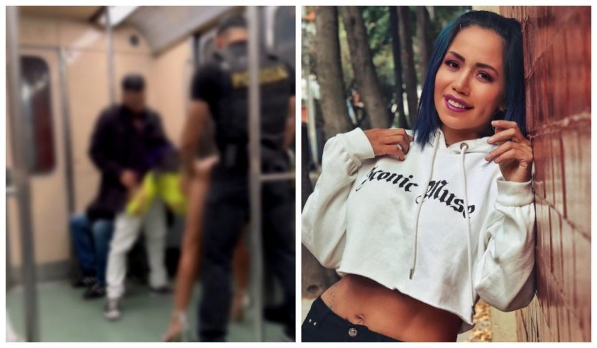 Influencer grava vídeo polêmico com policial em metrô lotado